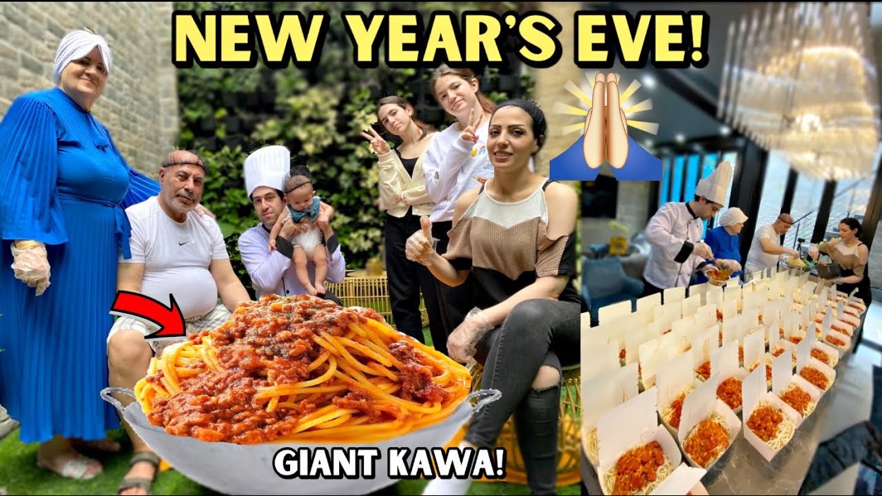 My ARAB Family Cooking GIANT SPAGHETTI For Filipinos!🇵🇭😇 (Happy New Year 2023)