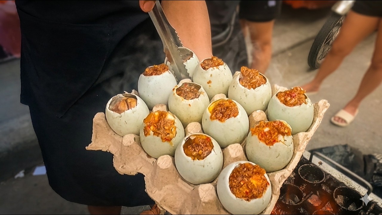 Trending... GRILLED BALUT | Grilled Fertilized Duck Egg | Filipino Street Food