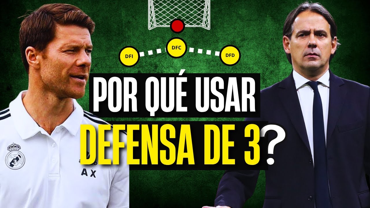 ¿Por qué la DEFENSA de 3 está de moda en FÚTBOL? | Claves tácticas