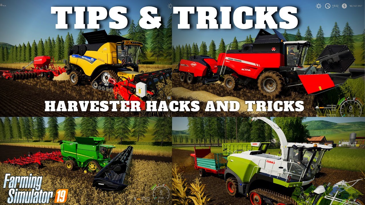 TIPS & TRICKS - HARVESTER HACKS AND TRICKS - Farming Simulator 19 - PS4