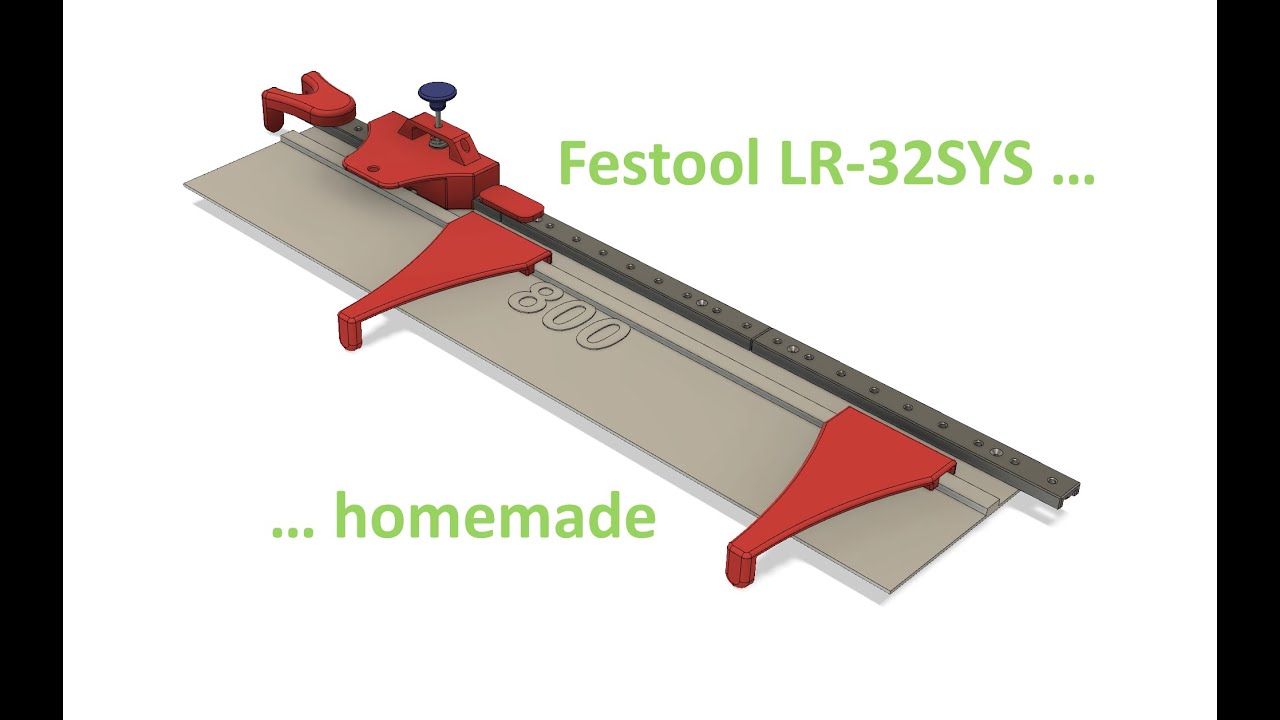 Fabrication d'un système Festool lr32-sys maison