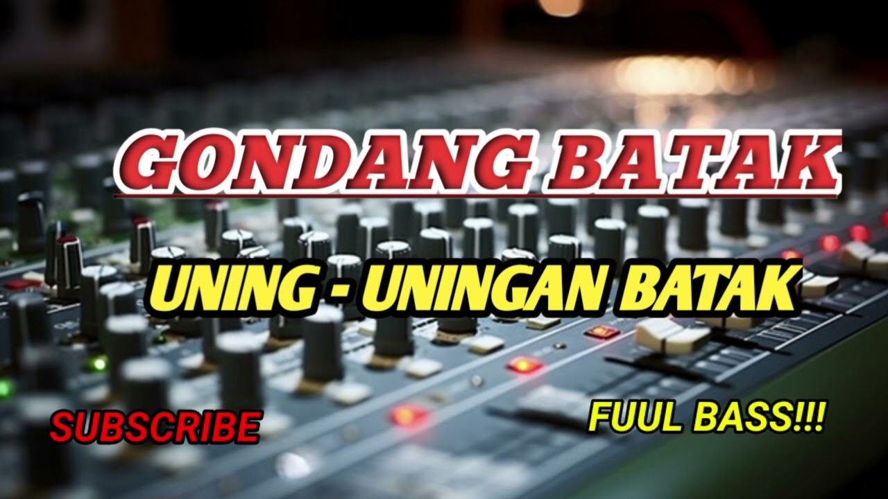 GONDANG BATAK. UNING - UNINGAN BATAK. 