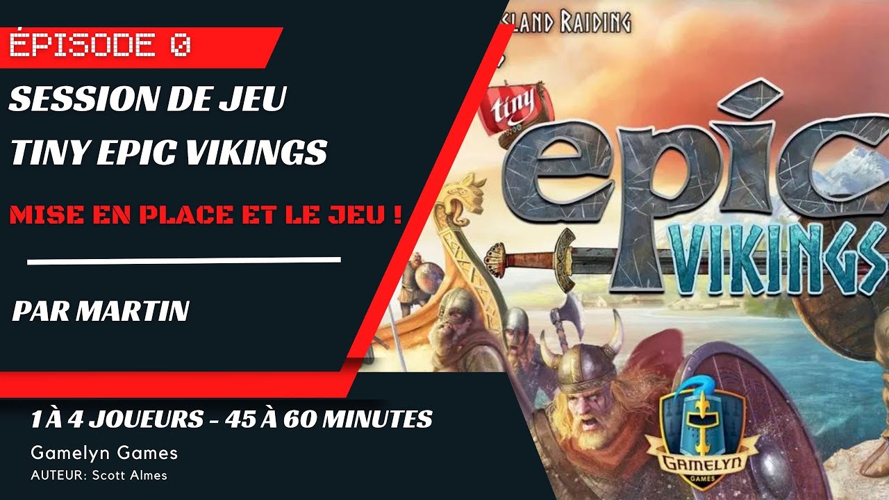 Session de jeu de Tiny Epic Vikings - Épisode 0