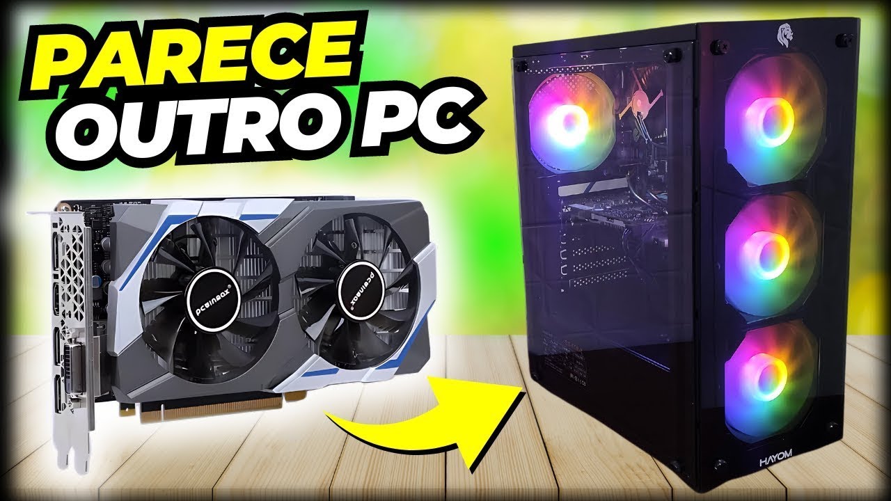 😱Coloquei uma PLACA de VÍDEO no PC GAMER BARATO do Mercado Livre!