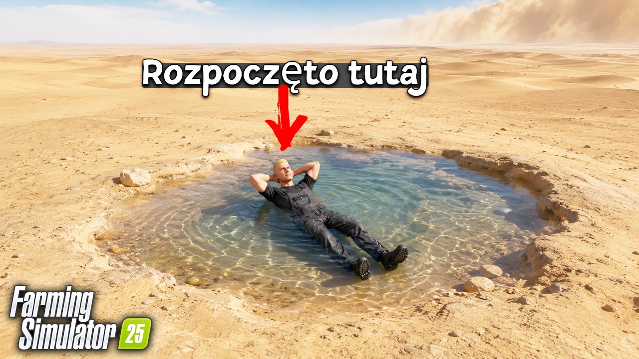 Przetrwałem 1 ROK na BEZKRESNEJ PUSTYNI! Farming Simulator 25