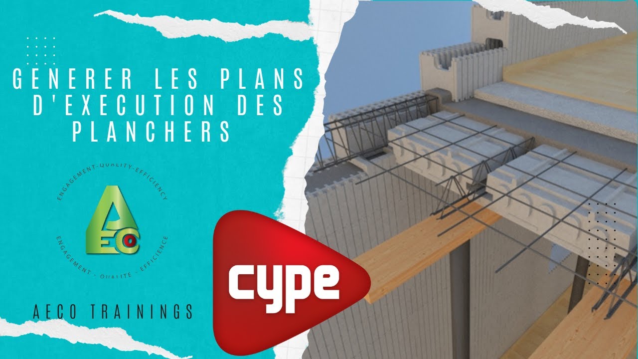 FORMATION CYPECAD : GENEREZ LES PLANS D'EXECUTION DES PLANCHERS A CORPS CREUX ET DALLES PLEINES