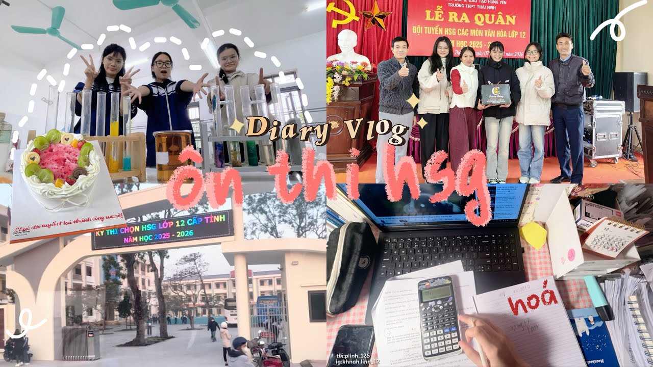 NHẬT KÝ ÔN THI HSG | thí nghiệm, làm đề, đội tuyển,…