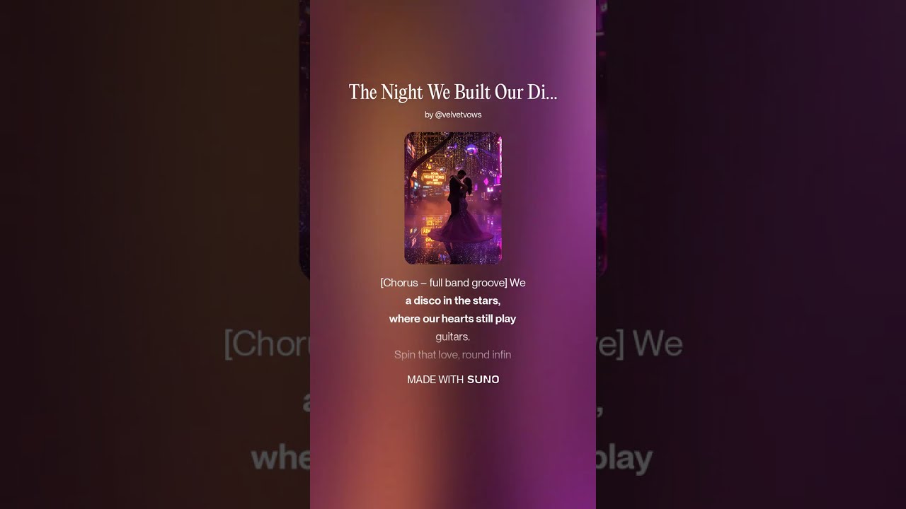 The Night We Built Our Disco of Stars &mdash; Velvet Vows (Data & Gaby)