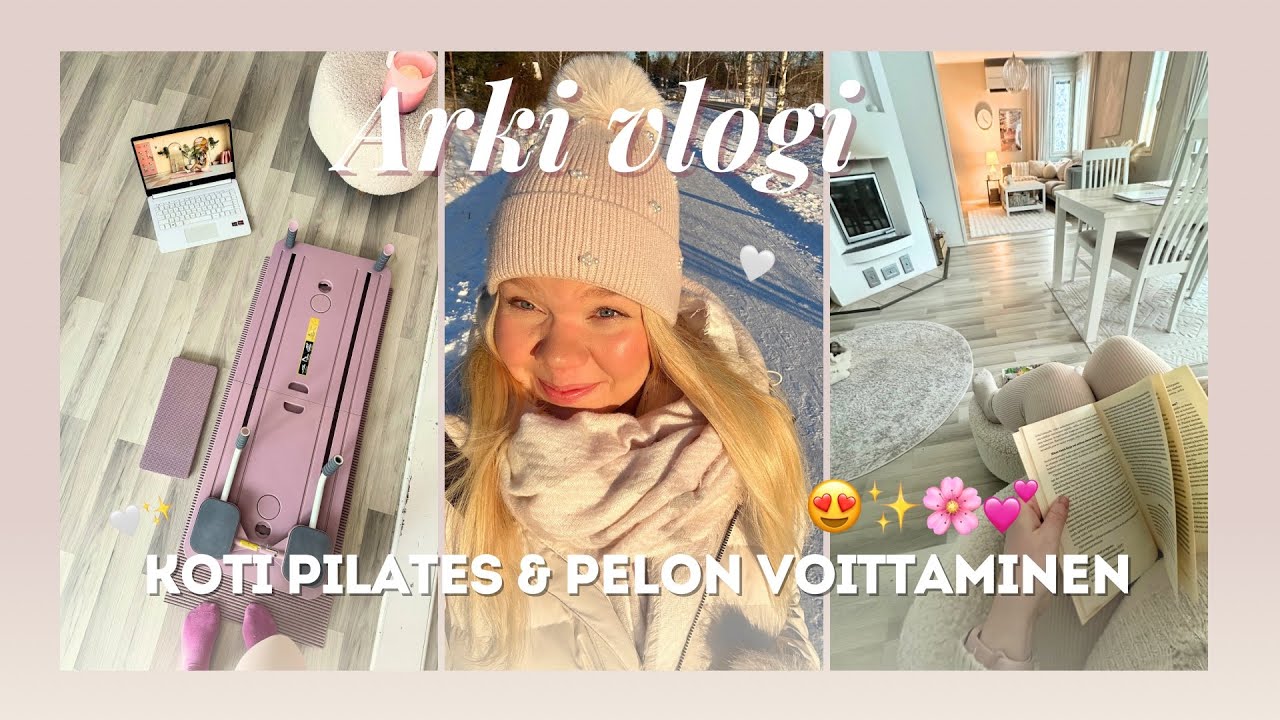 KOTI LAITEPILATES, PELON VOITTAMINEN JA TALVI AURINKO ✨🌸| nellarosaliina