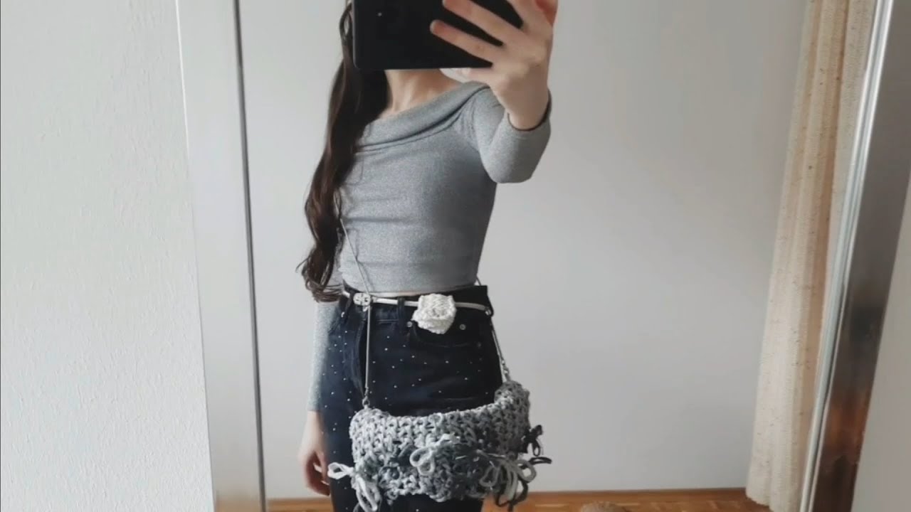 loom knit a bag / blanket part 3