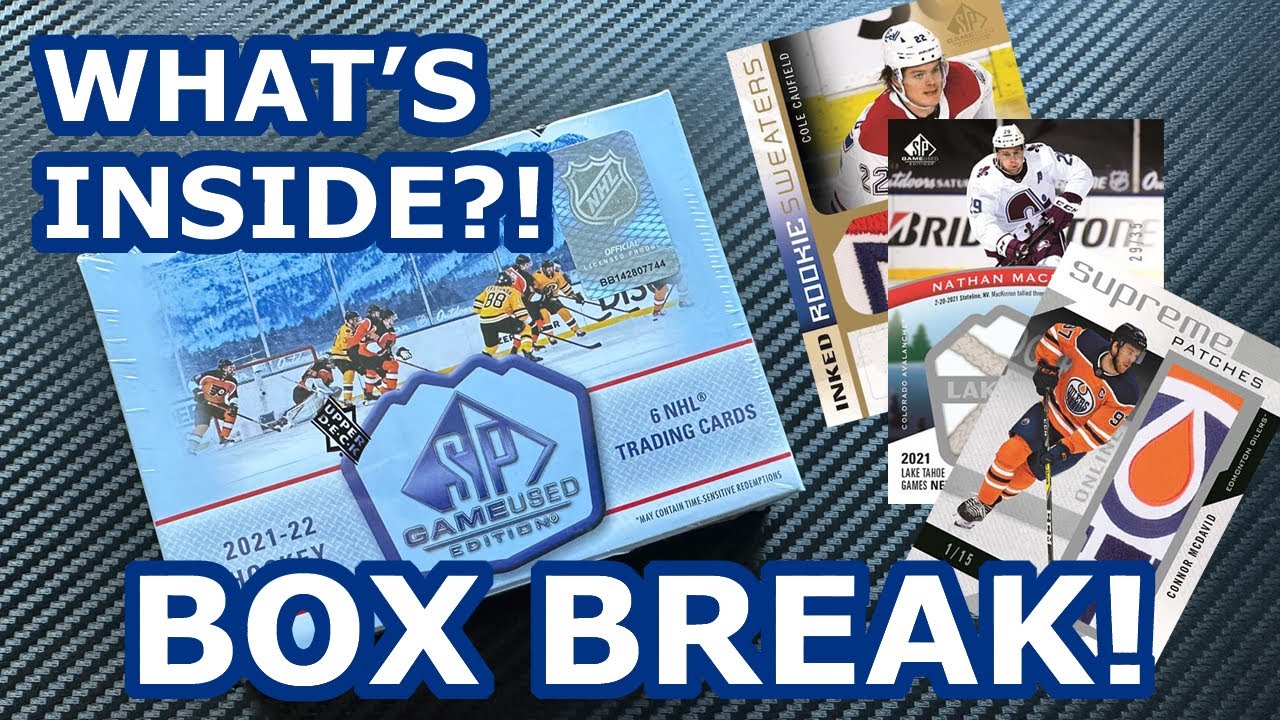 Monster Pull from 2021-22 SP Game Used Hockey Hobby Box Break?