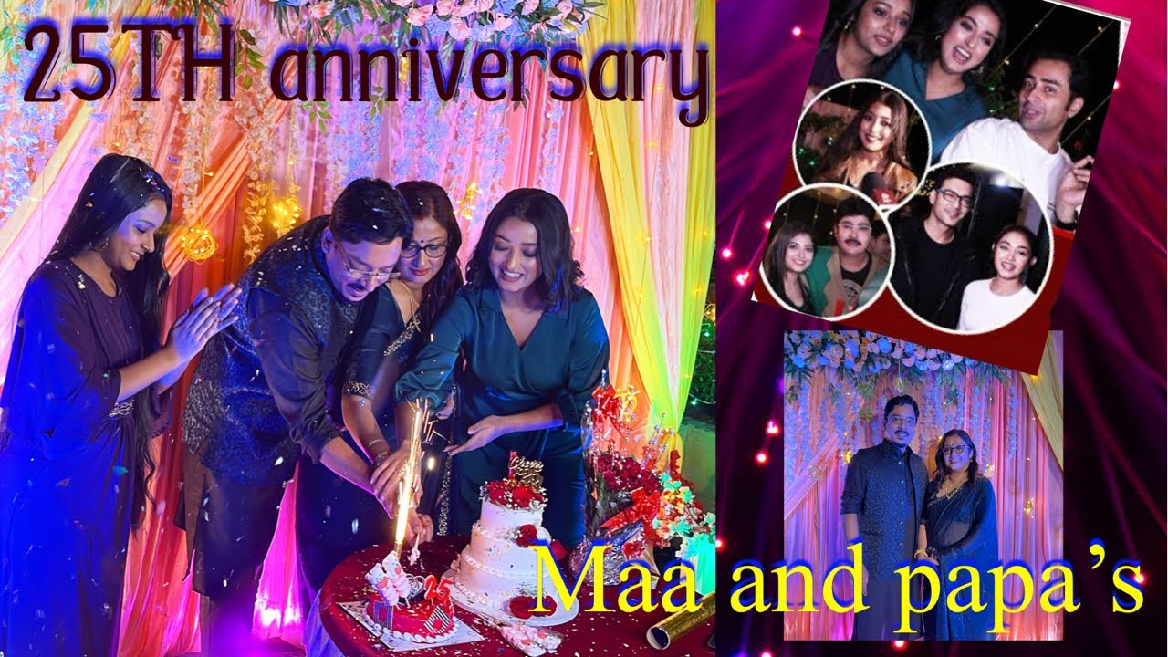 Maa and papa’s  GRAND ￼25TH ANNIVERSARY !