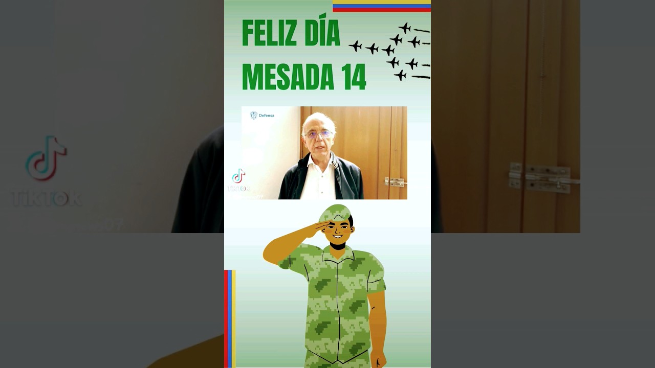 👋😎💥MESADA 14 DEVUELTA GRACIAS AL MINISTRO DE DEFENSA Y QUE FUE QUITADA POR URIBE🇨🇴😍🛡️💪❤️