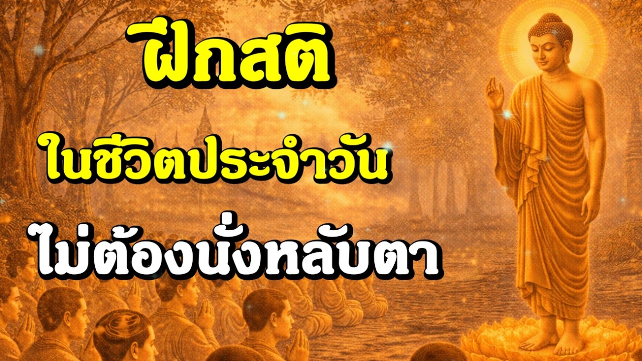 ฝึกสติในชีวิตประจำวัน ไม่ต้องนั่งหลับตา | ฟังธรรมะก่อนนอน , ฟังธรรมก่อนนอน | Ep.225