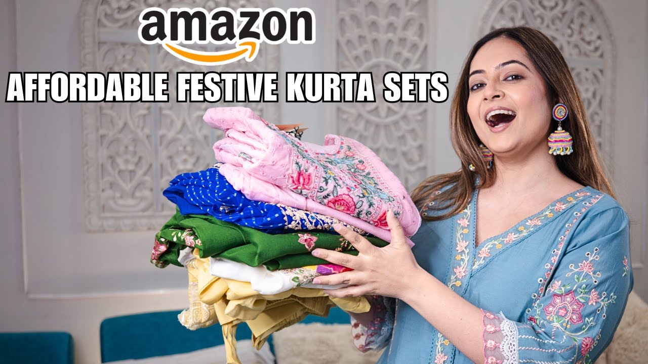 Amazon Kurta Sets Perfect for Festive Season 🔥 | Affordable Party Wear Kurta Sets Haul | Mahima Giri