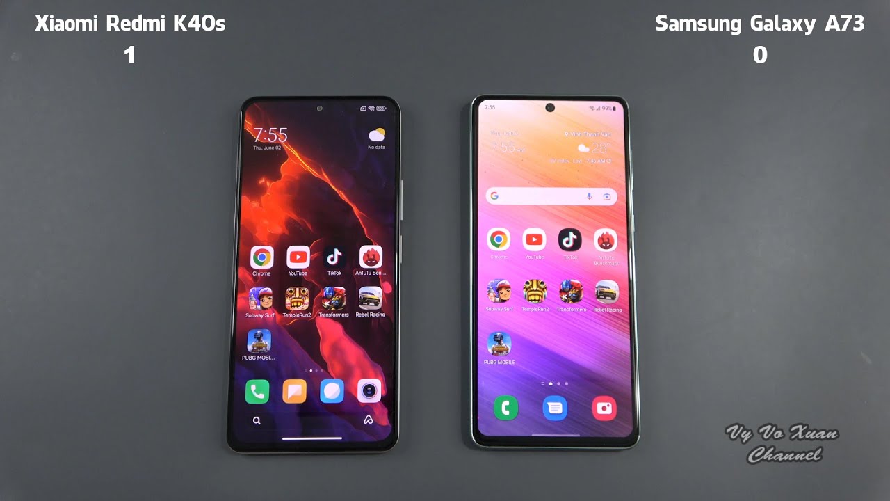 Xiaomi Redmi K40s vs Samsung Galaxy A73 | SpeedTest and Camera comparison