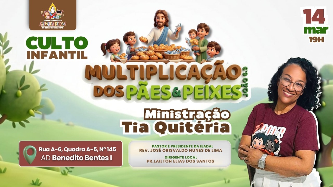 CULTO COM AS CRIANÇAS - 14/03/2026