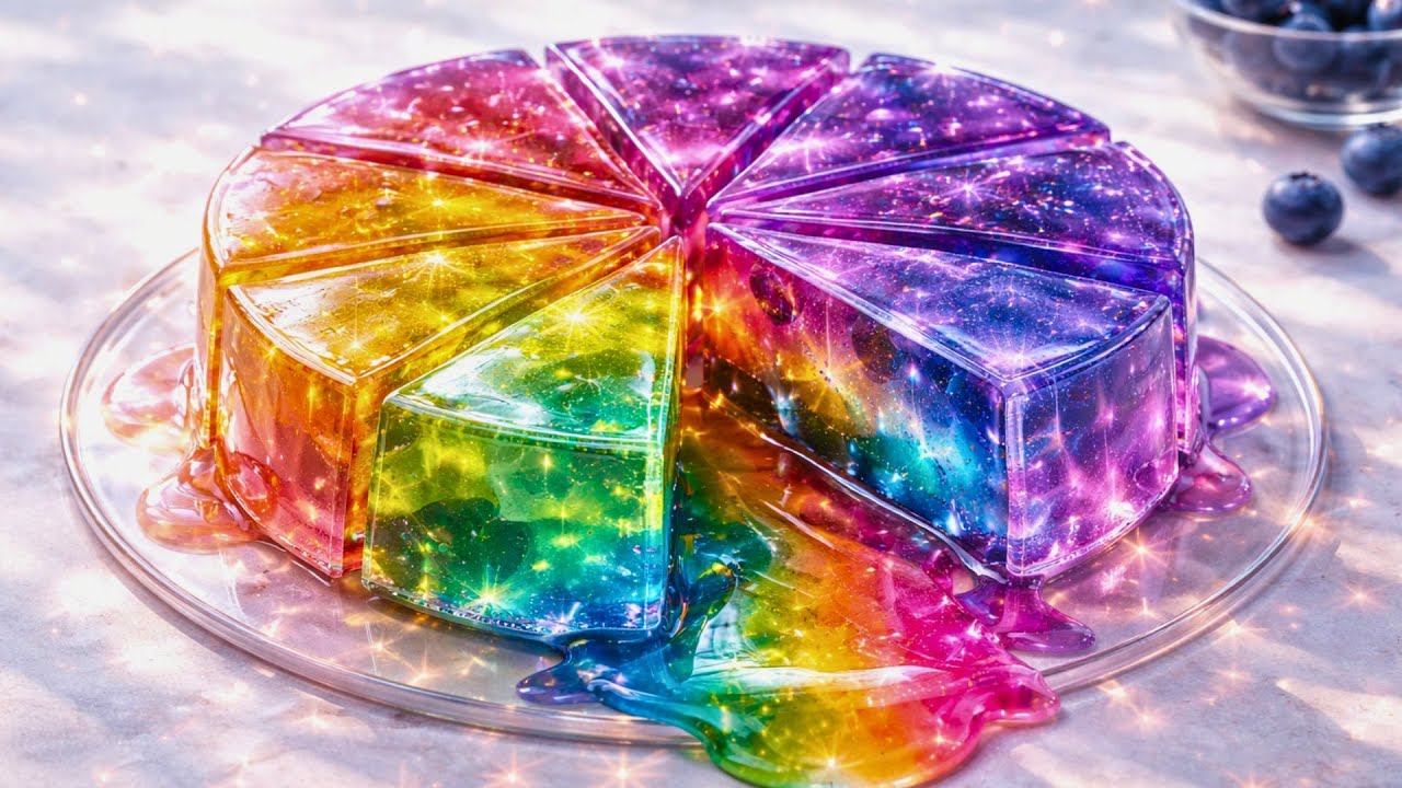 🌈🍕 Which Neon Glass Pizza Is Your Favorite? | Visual ASMR 🍕🌈