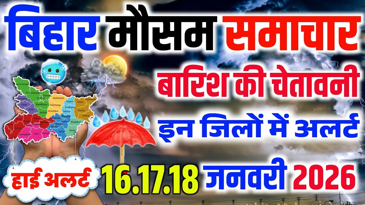 Bihar Weather Today: बारिश, ठंड और कोहरे का अलर्ट | IMD Update