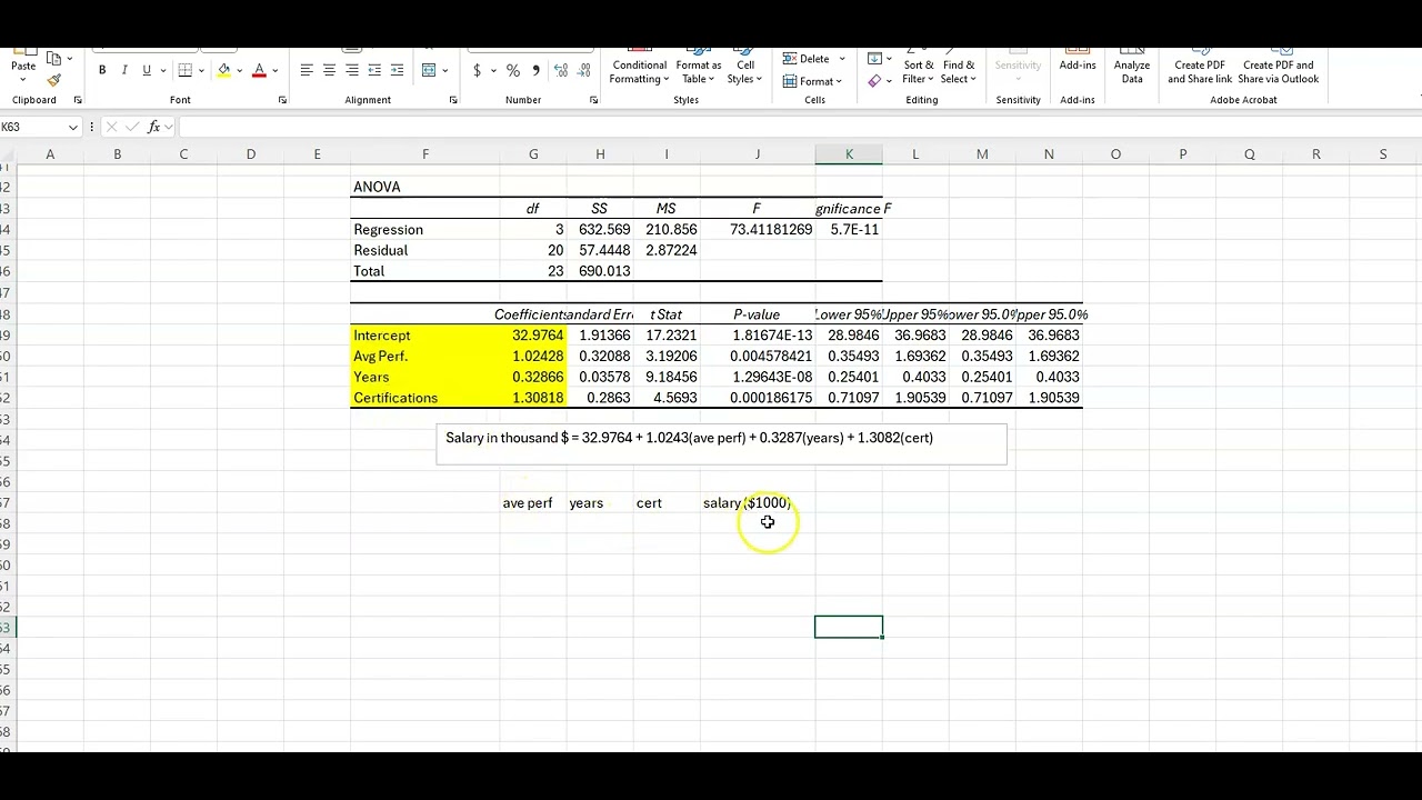 Creating an Excel 