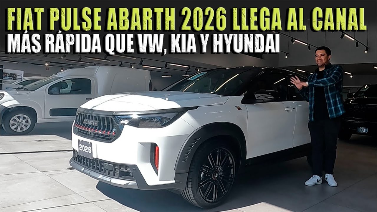 FIAT PULSE ABARTH 2026 LLEGA AL CANAL 🔴 Y SE RENUEVA