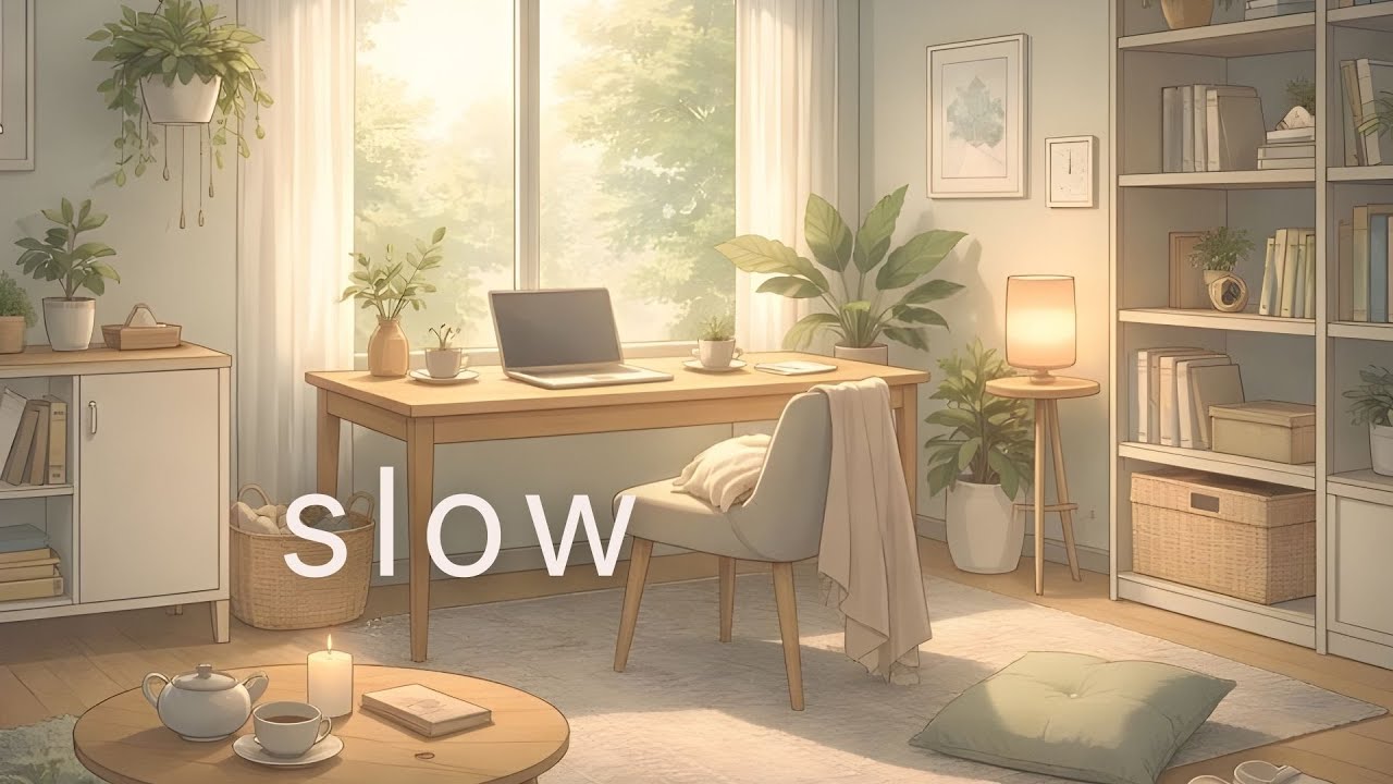 Slow Productivity 🍃 ADHD-Friendly Focus Music Without Pressure (No Vocals)