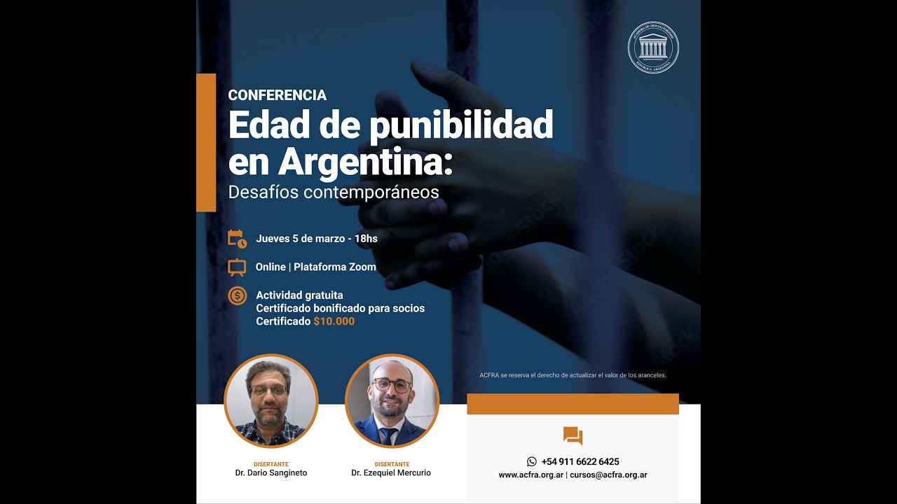 Conferencia | Edad de punibilidad en Argentina: desafíos contemporáneos
