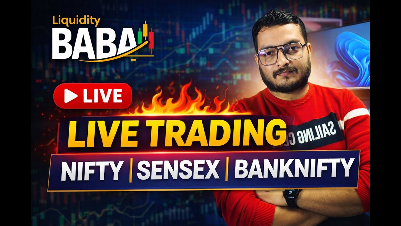 LIVE NIFTY SENSEX & BANKNIFTY TRADE ANALYSIS  | 26 FEB 2026 | #liquiditybaba #sensex #nifty |