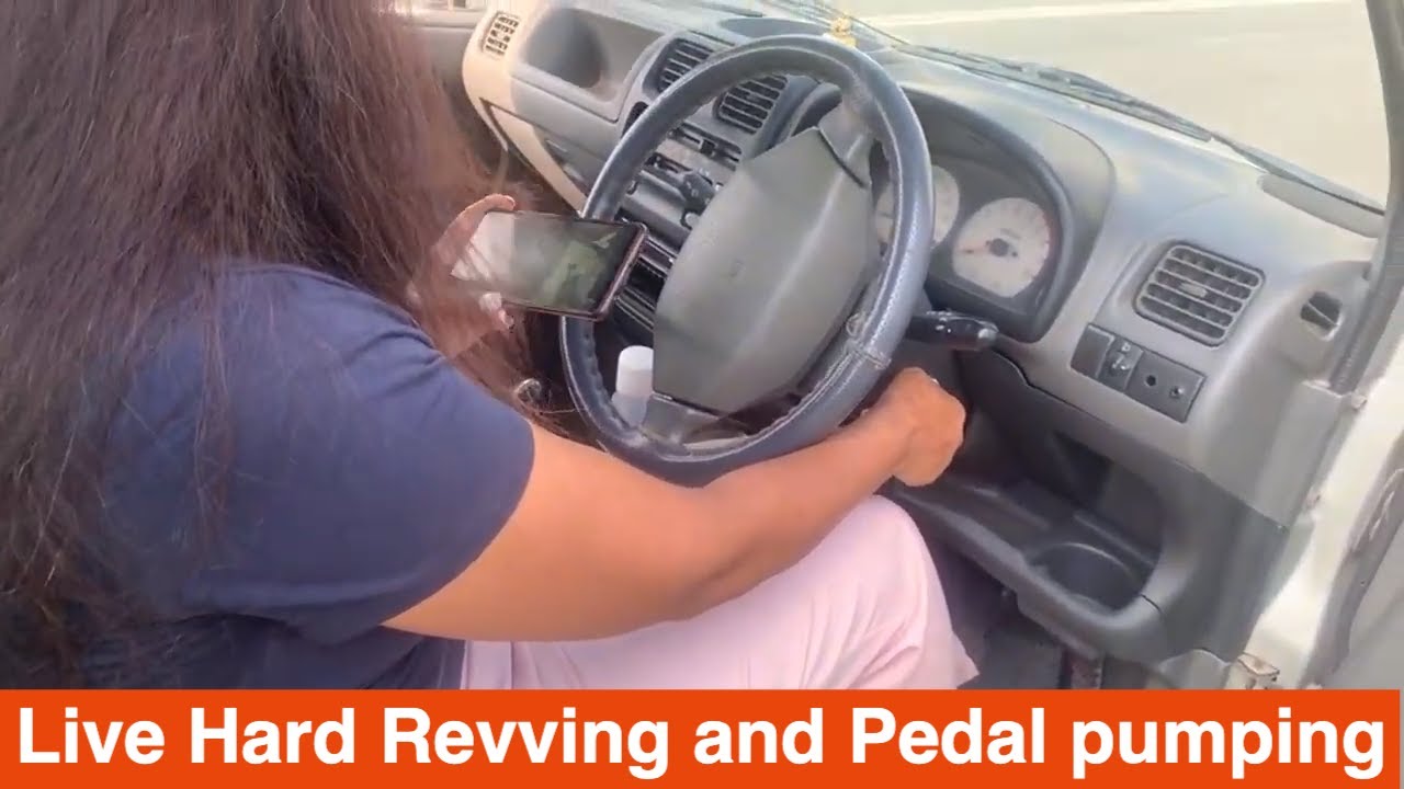 🔴 Lady Driver Live streaming in high heels || Live pedal pumping Hard revving || Live cranking