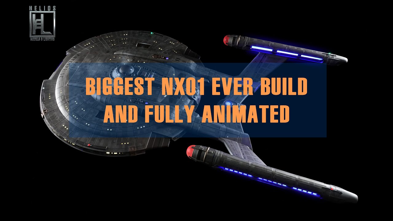 (1/180-126cm) NX01 Enterprise fully lighted and animated with working console