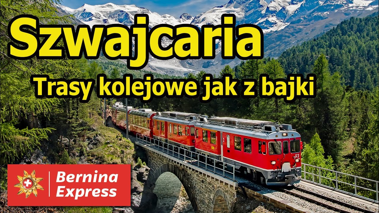 Bernina Express - Najpiękniejsze trasy kolejowe jakie widziałem! 😱 Pociągiem przez Alpy.