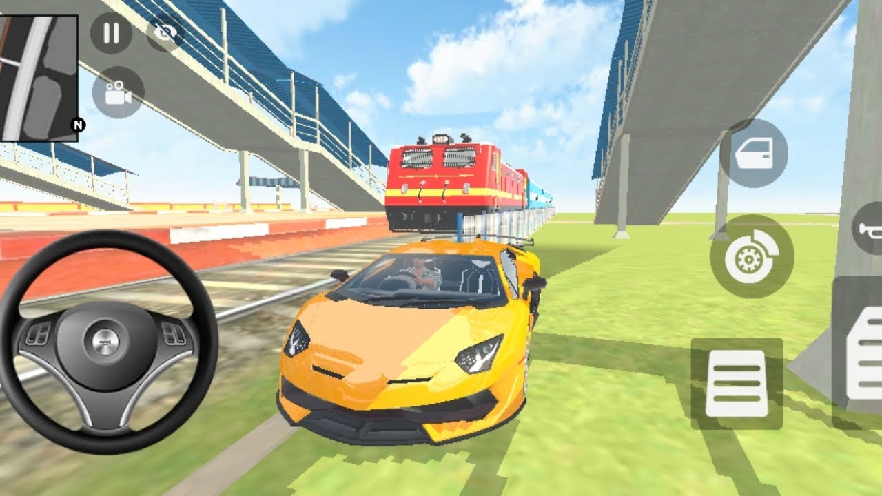 🤑 Franklin 🤑 racing a Train👑😈 from  a Lamborghini 🥵 and  a. Win? 👏
