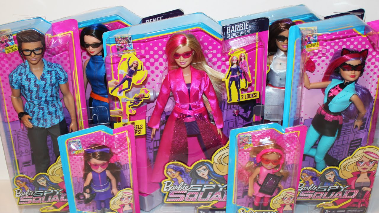 BARBIE SPY SQUAD DOLLS Collection Review Video!!