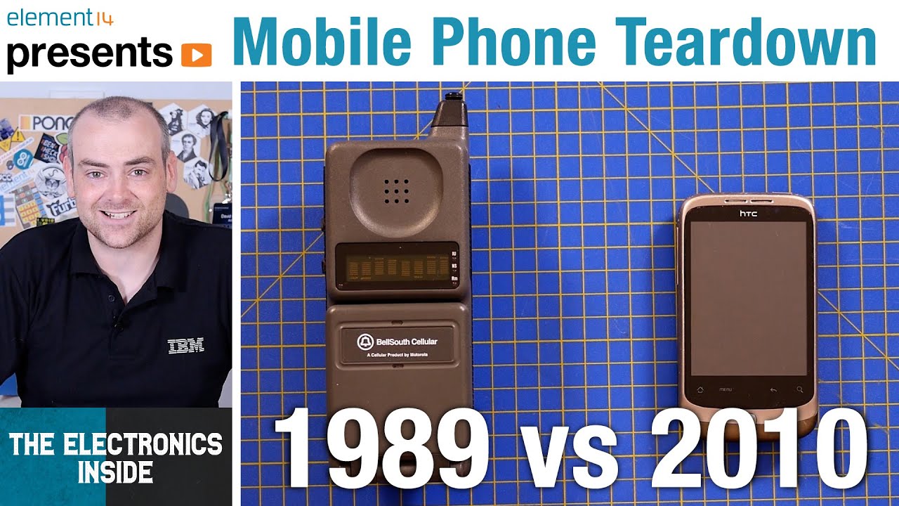 Motorola vs HTC Mobile Phones (1989 vs 2010) Teardown - The Electronics Inside