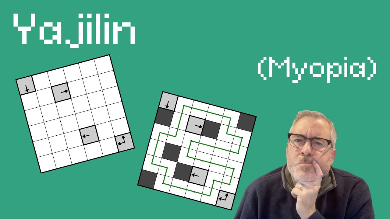 Y is for… a Yajilin (Myopia) puzzle! (14.25)