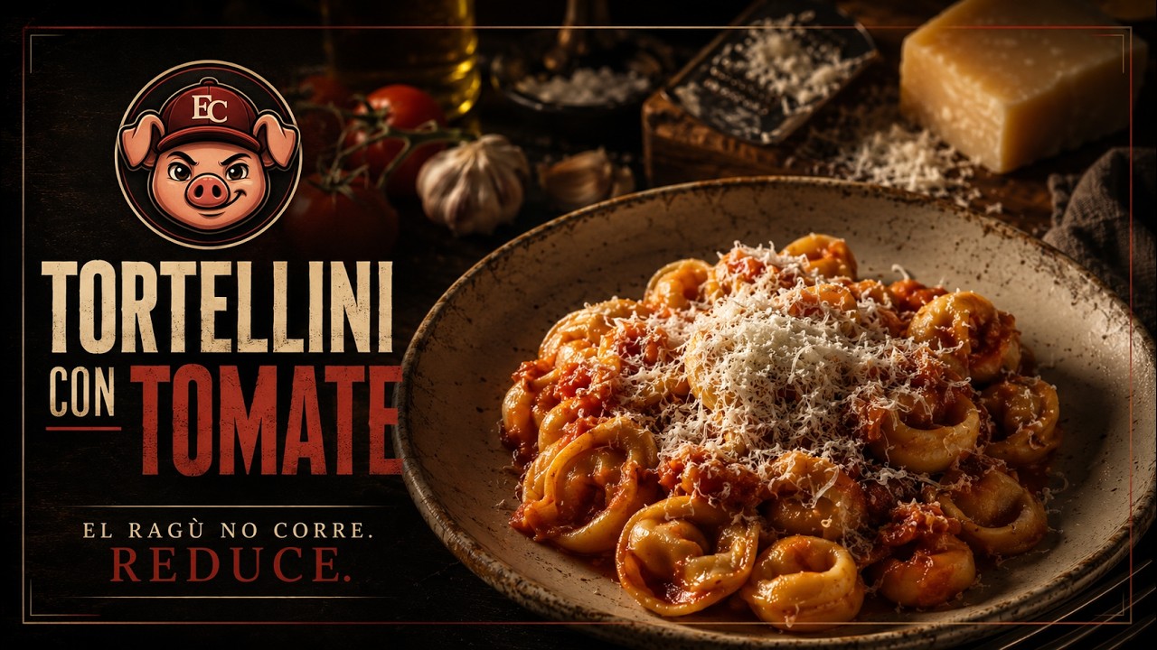 Tortellini con Tomate en 4 Pasos 🍅 ¡PASTA RELLENA!