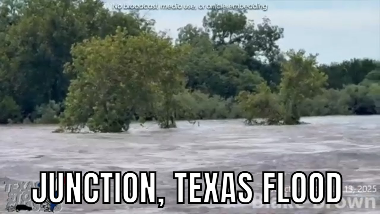 Flooding Hits Llano River in Junction, Texas | July 13, 2025 (Blake Brown)