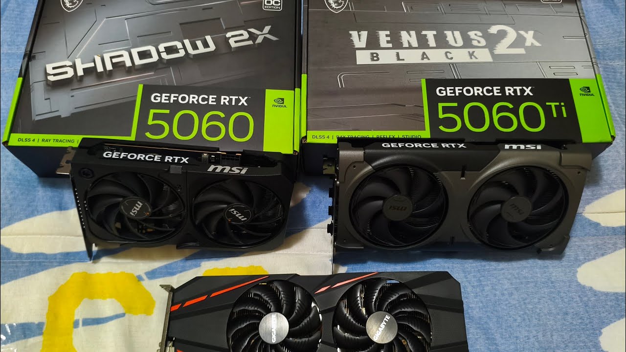 MSI RTX 5060ti Ventus Black 2x 