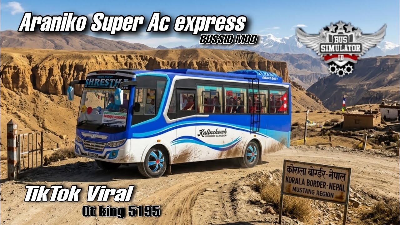 Мод на непальский автобус Araniko AC для BUSSID || скачать бесплатно || @nepnex_mods @officalSB_G...