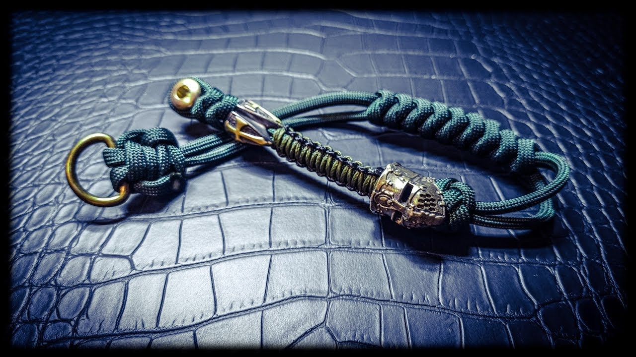 how to make a beautiful paracord lanyard...save your keys+ how to make a diamond knot