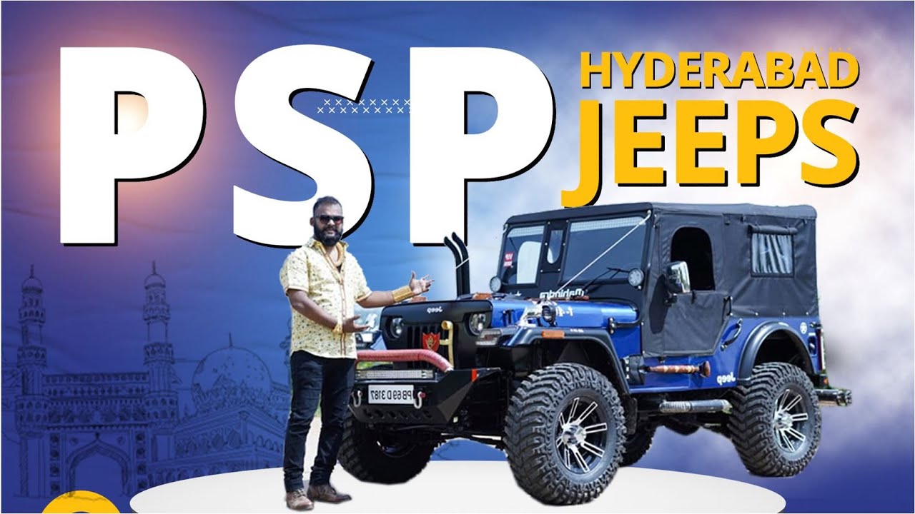Blue Automatic Jeep | PSP JEEPS  HYDERABAD | Modified Jeeps | zoneadds.com