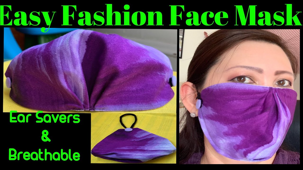 ( #105) How To Make Breathable Face Mask For People Wear Hearing AIDS - Ear Savers Face Mask