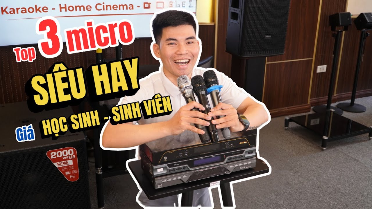 Top 3 micro không dây HÁT SIÊU HAY! Giá rẻ cho mọi nhà, chỉ từ hơn 2tr
