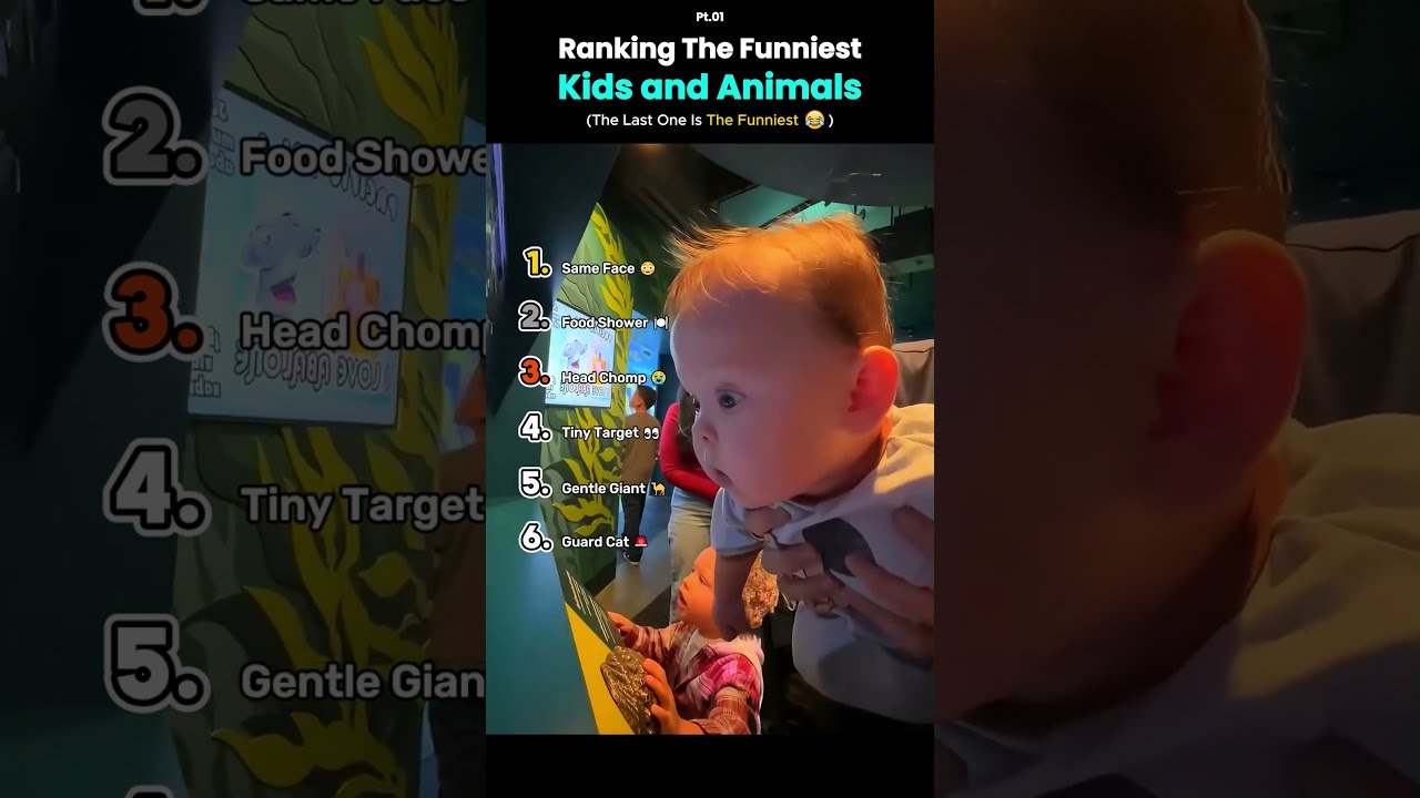 Ranking the Funniest Kids with Animals Moments 🐪🐟  #funny #animals