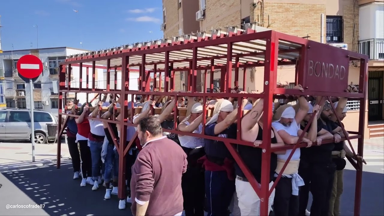 Ensayo cuadrilla señor de la Bondad con la marcha( Luz de Fe)