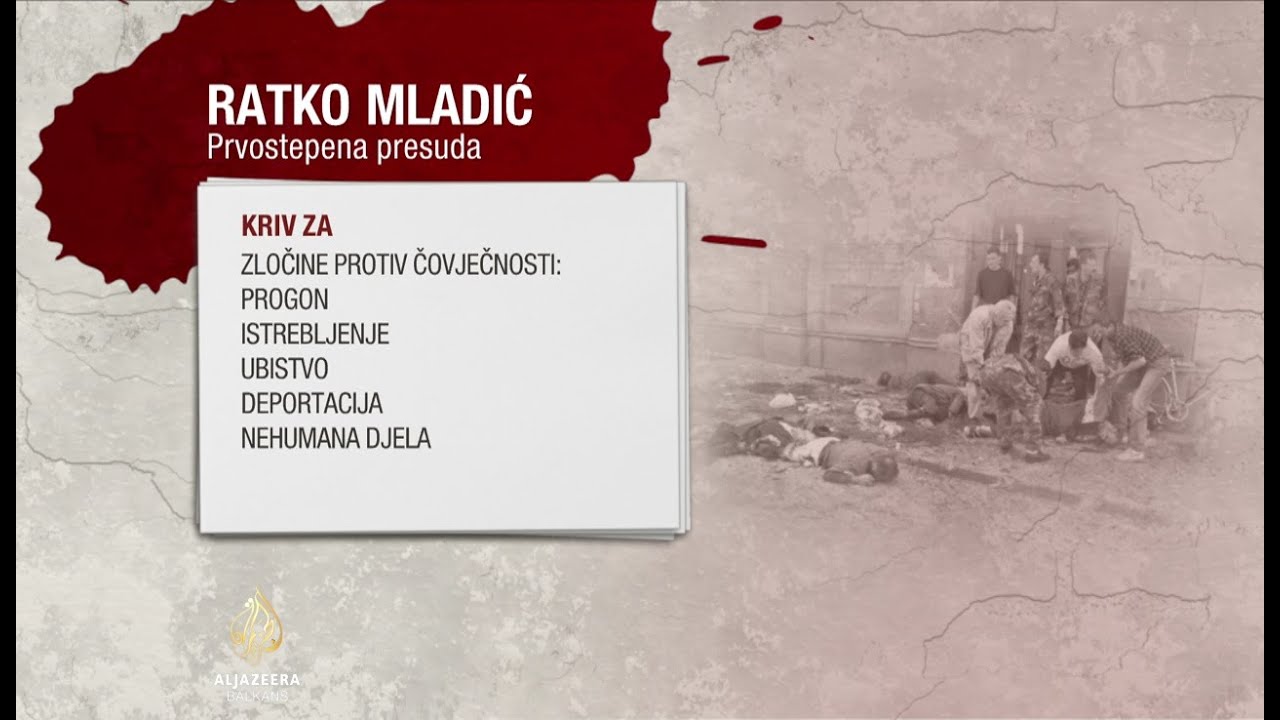 Pregled tačaka presude Ratku Mladiću