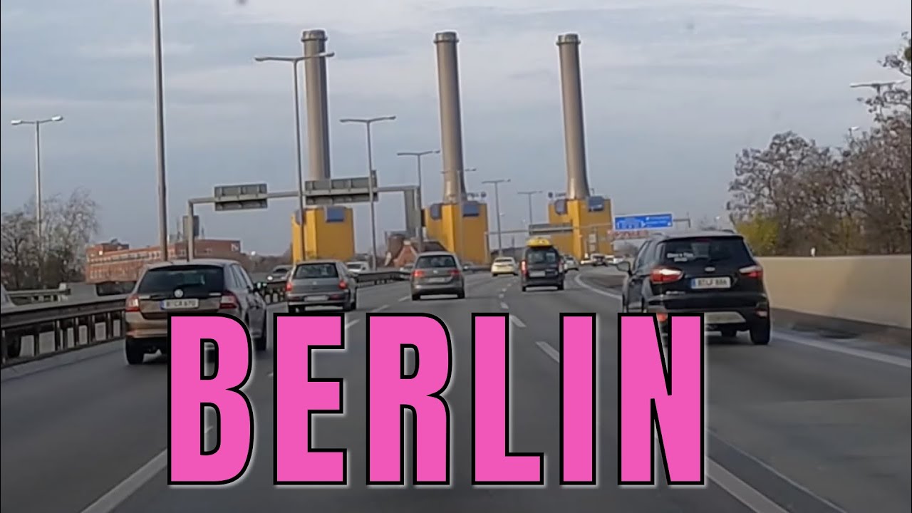 Driving Bundesautobahn 100 East to Schlachtensee | Berlin