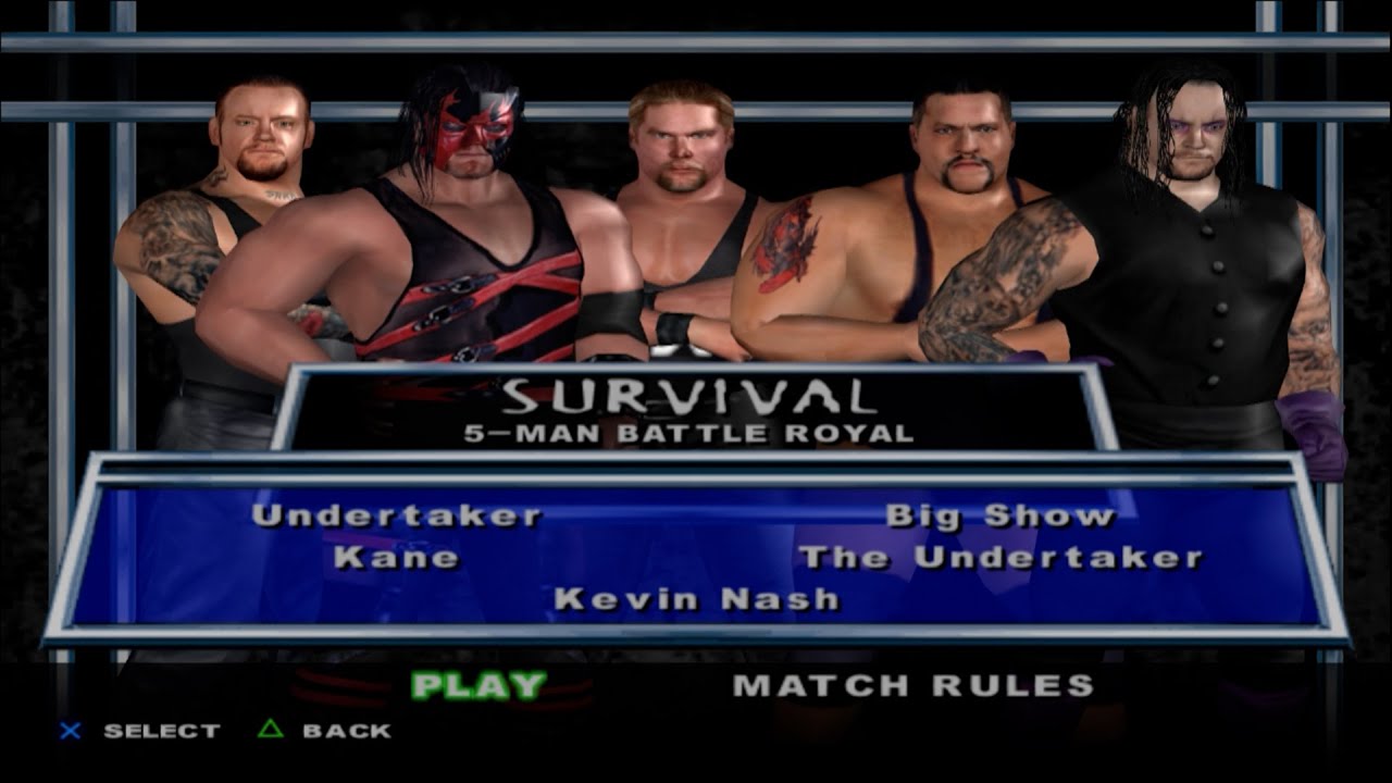 WWE SmackDown! Here Comes the Pain - Undertaker,Kane,Big Show,The Undertaker,Kevin Nash (SURVIVAL)
