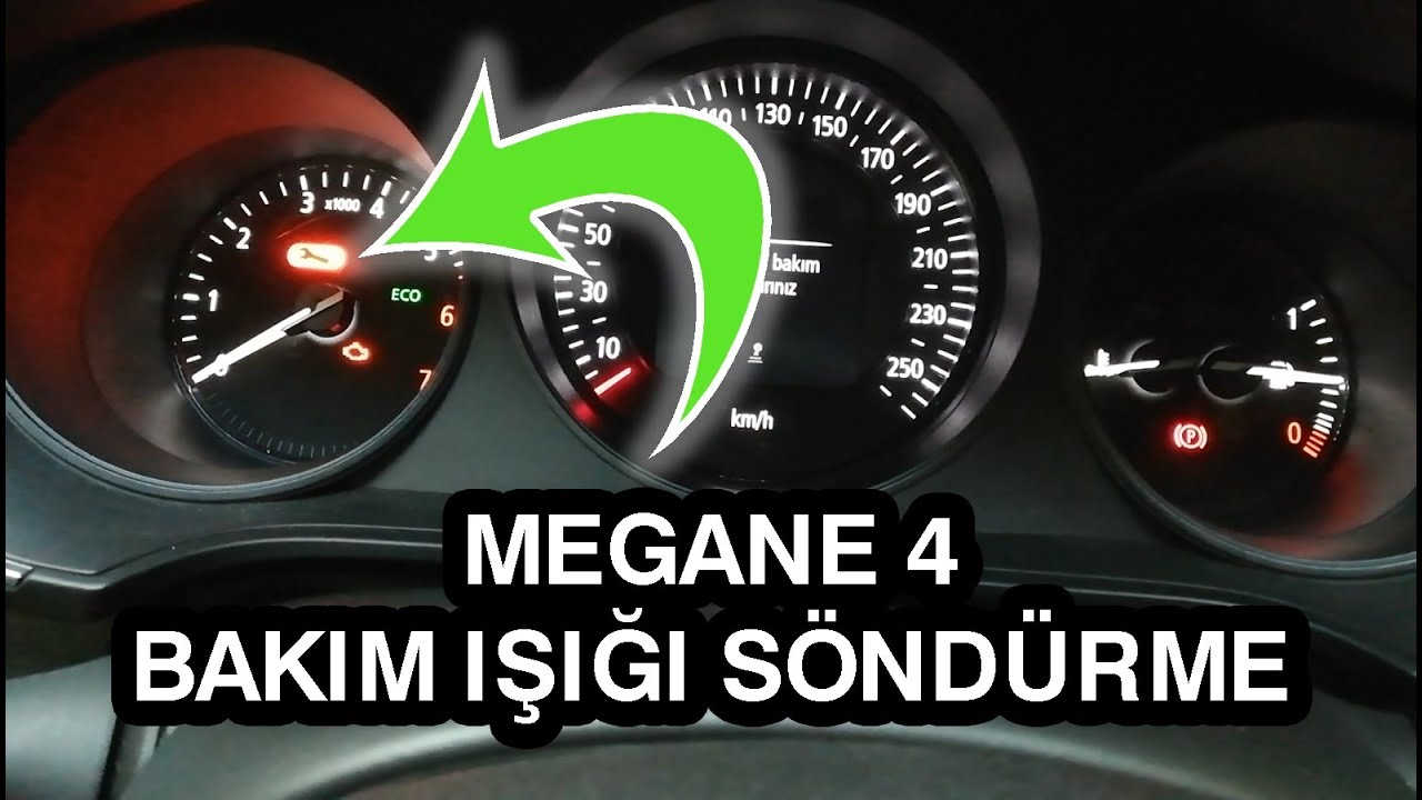 MEGANE 4 BAKIM IŞIĞI SÖNDÜRME İŞLEMİ..