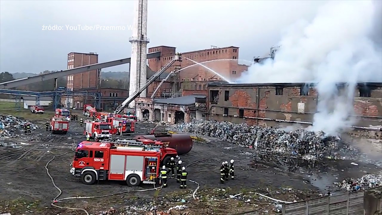 Ogromny pożar w Kluczach 09.10.2017
